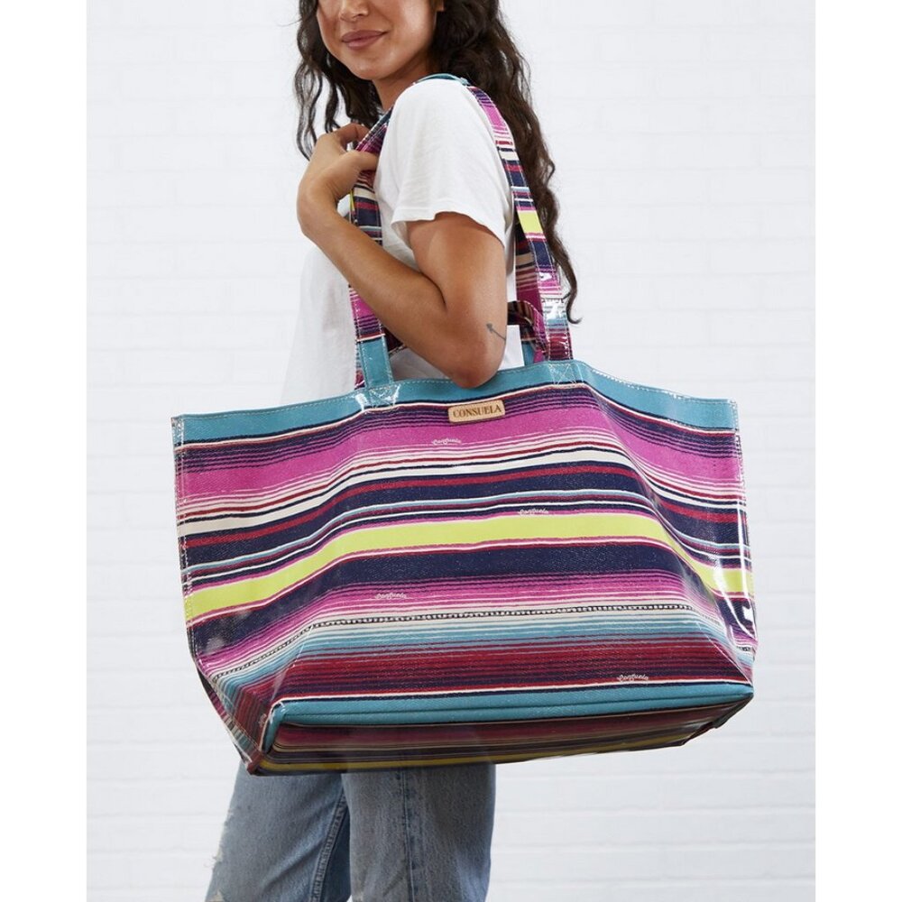 Consuela Thelma Jumbo Grab N Go Tote Bag Beach Vacation Travel